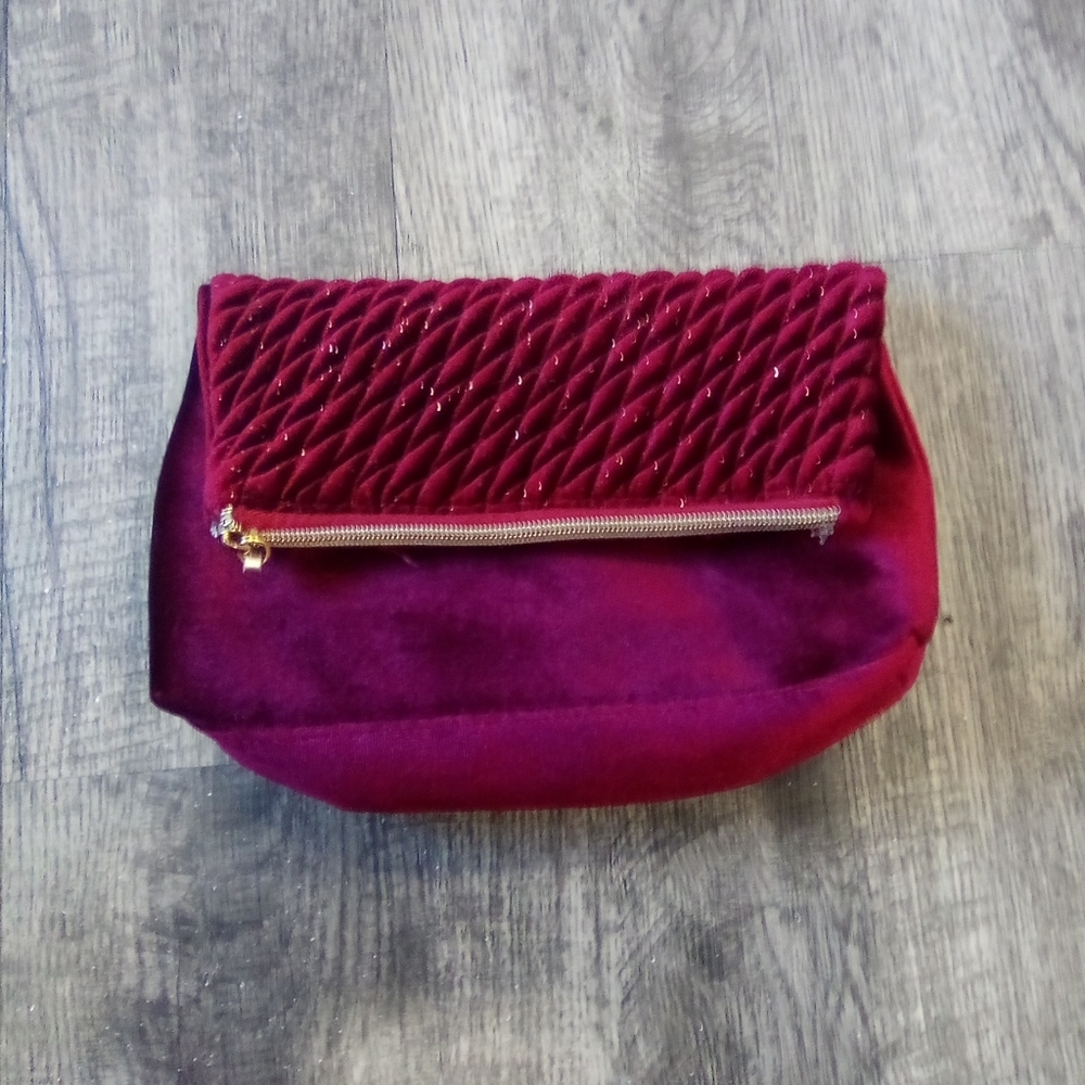 Elegant Burgundy Clutch